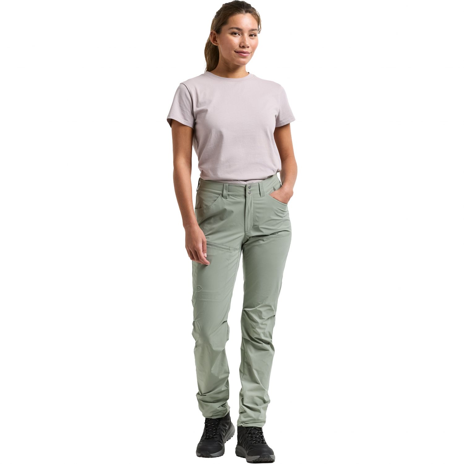Pantaloni de exterior Didriksons Juna, pentru femei, wilted leaf