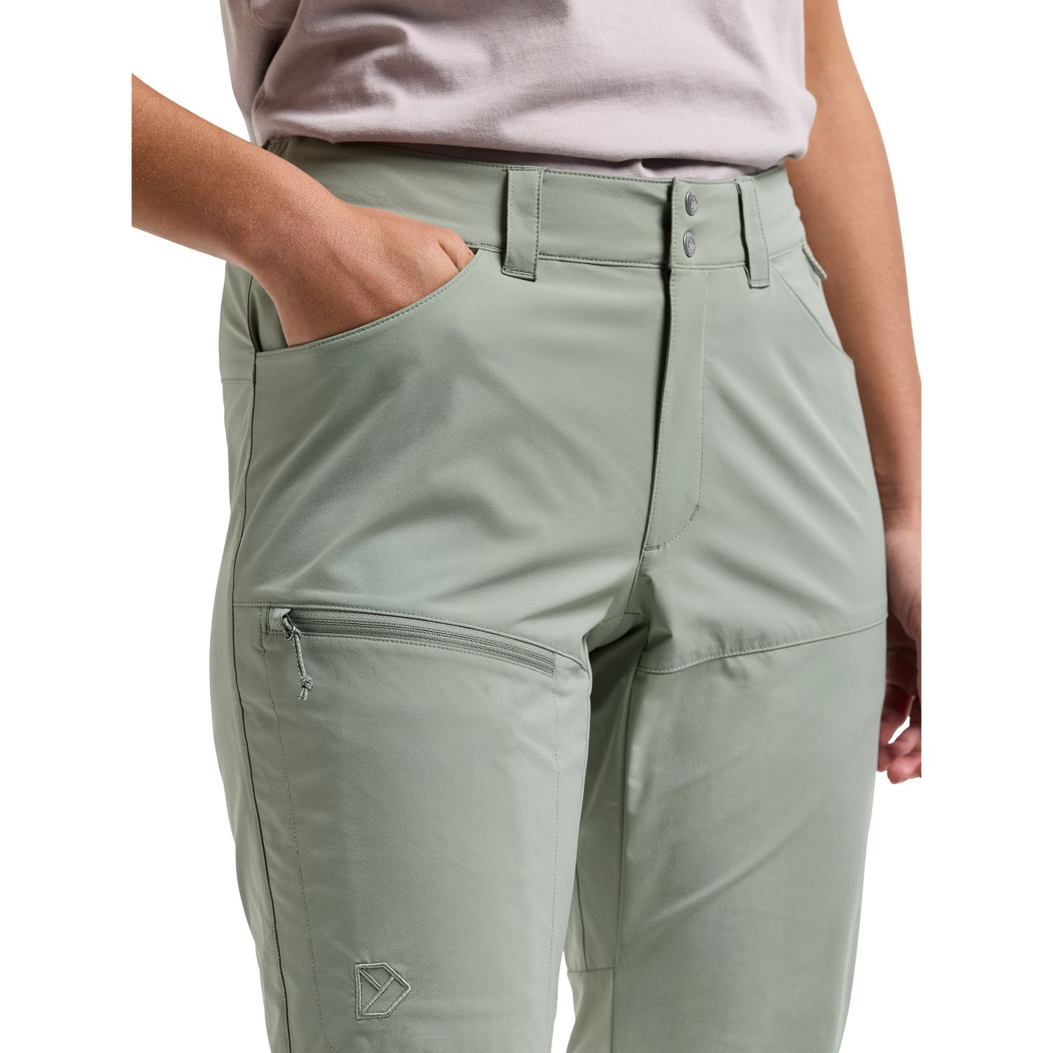 Pantaloni de exterior Didriksons Juna, pentru femei, wilted leaf