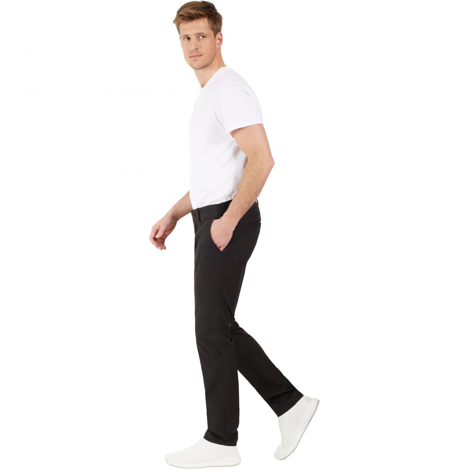 Pantaloni Didriksons Darren, bărbați, negri