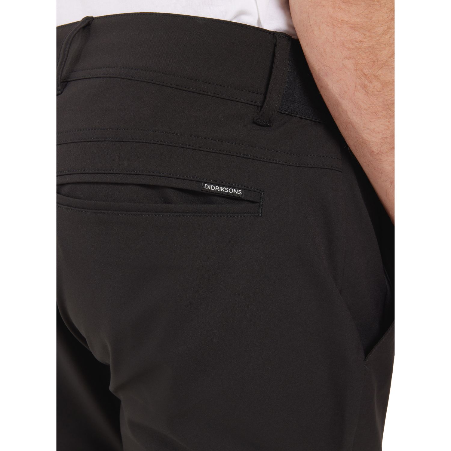 Pantaloni Didriksons Darren, bărbați, negri