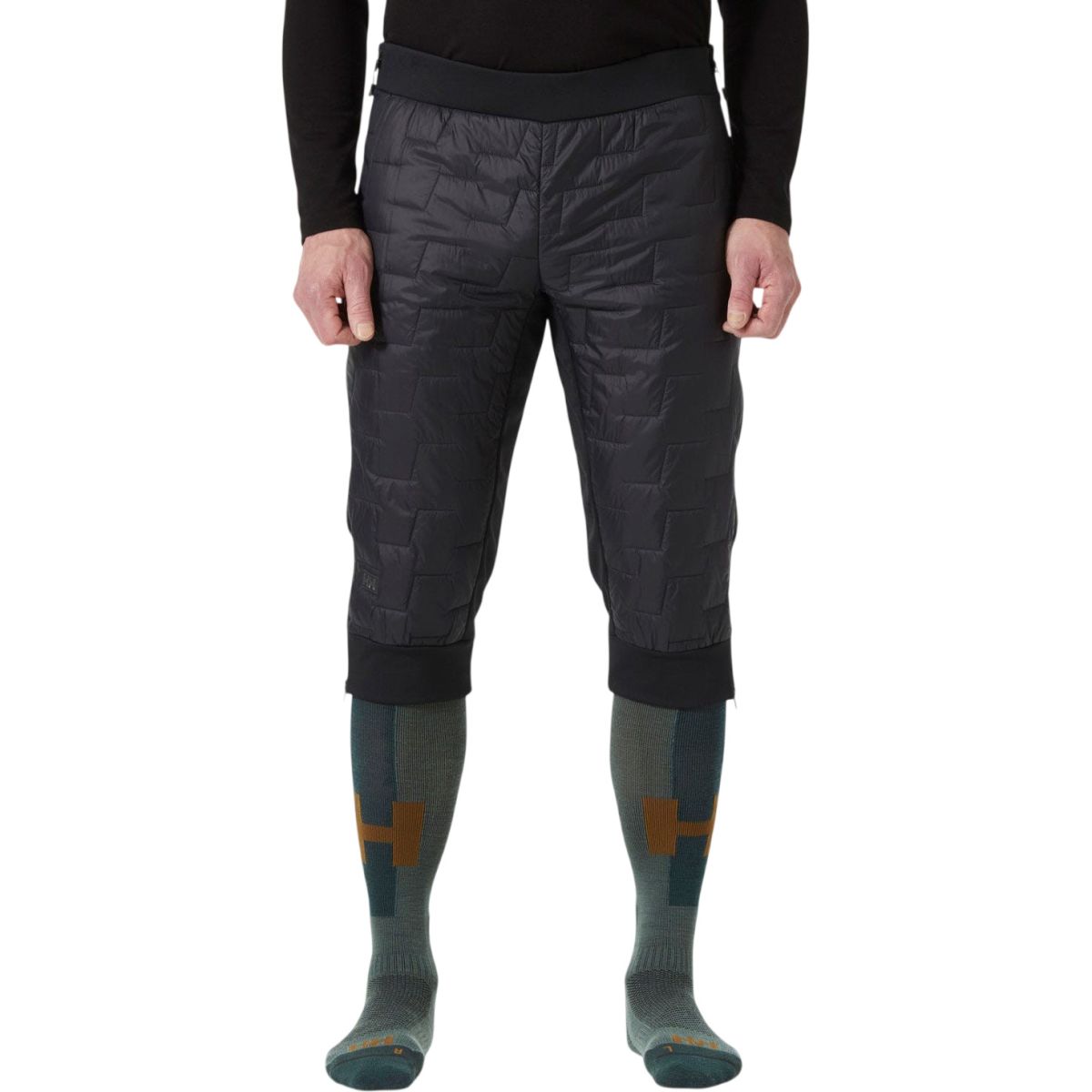 Pantaloni Helly Hansen Lifaloft Full Zip Insulator 3/4, bărbați, negru