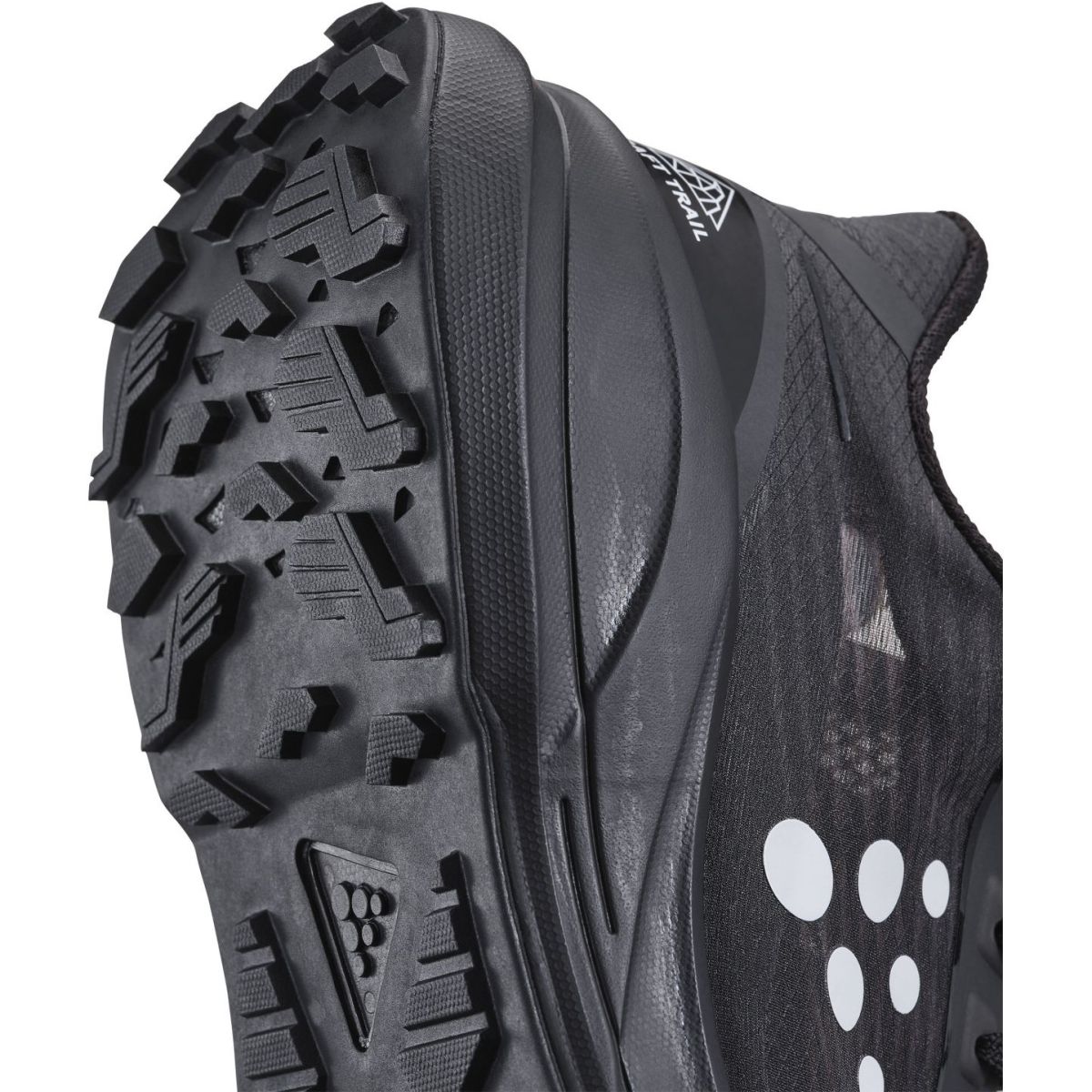 Pantofi de trail Craft Pure Trail, pentru femei, alb/negru