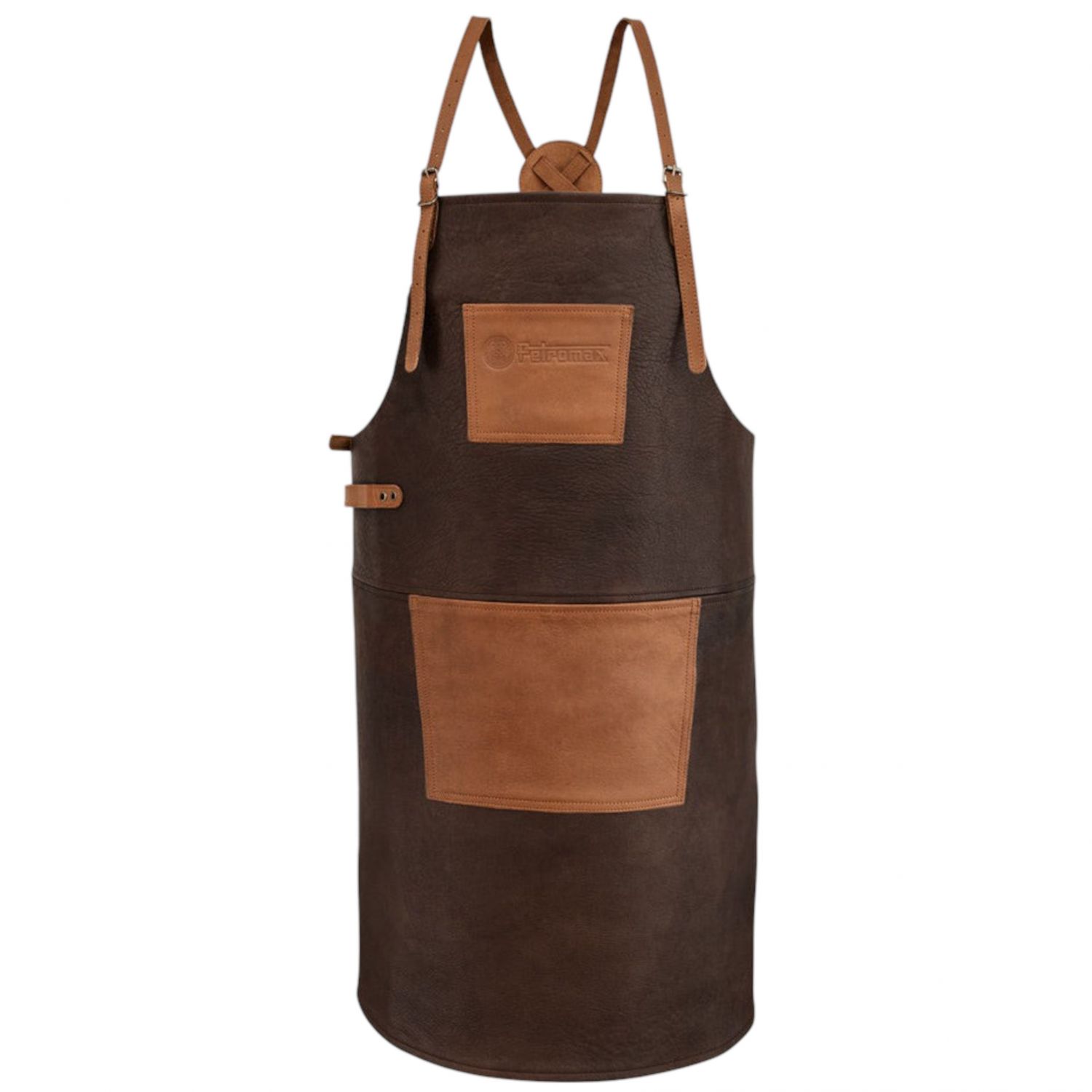 Petromax Apron in buffalo leather with cross strap, brown