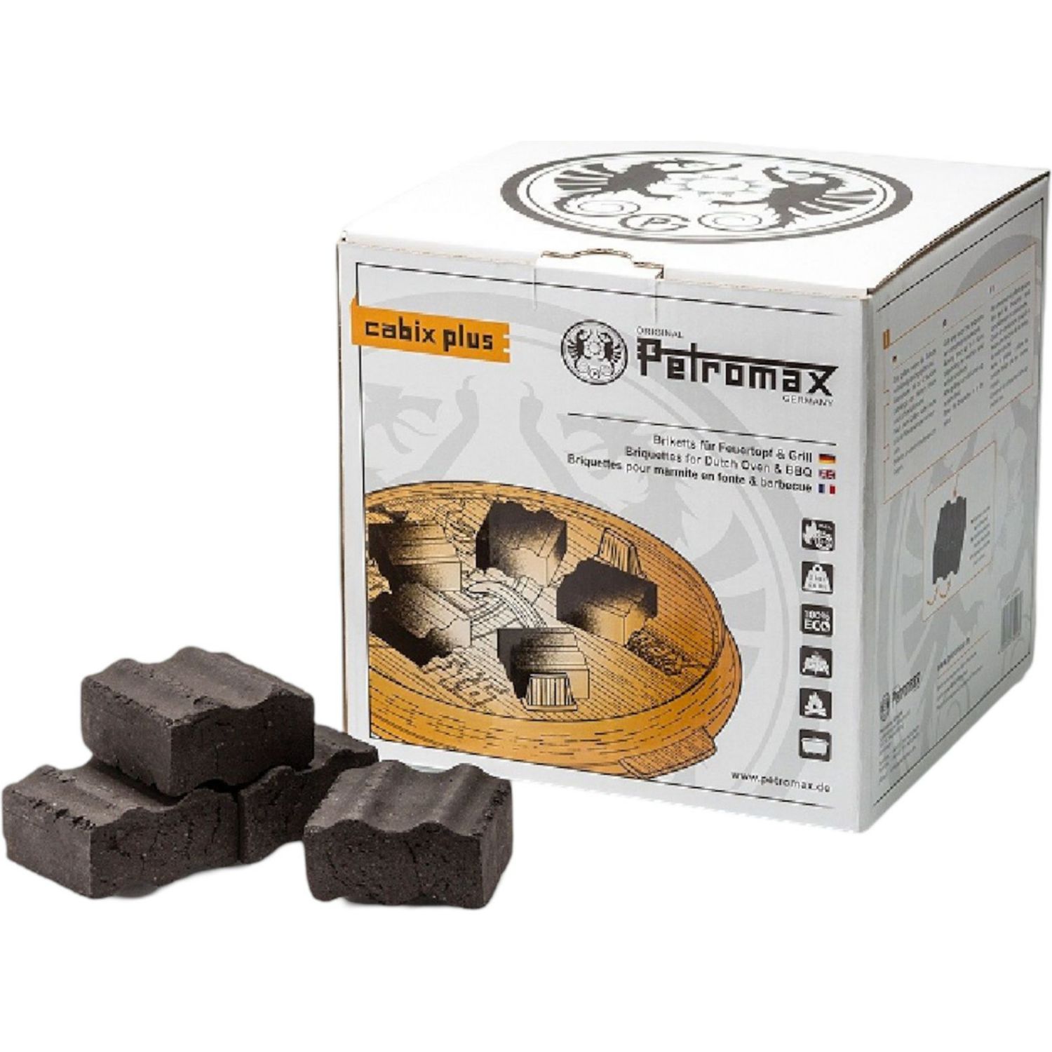 Petromax Cabix Plus, Briketter, svart