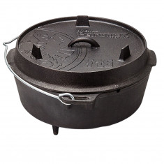 Petromax Dutch Oven FT12, lapos, fekete