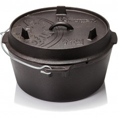 Petromax Dutch Oven ft9 with a flat base, gietijzeren pan