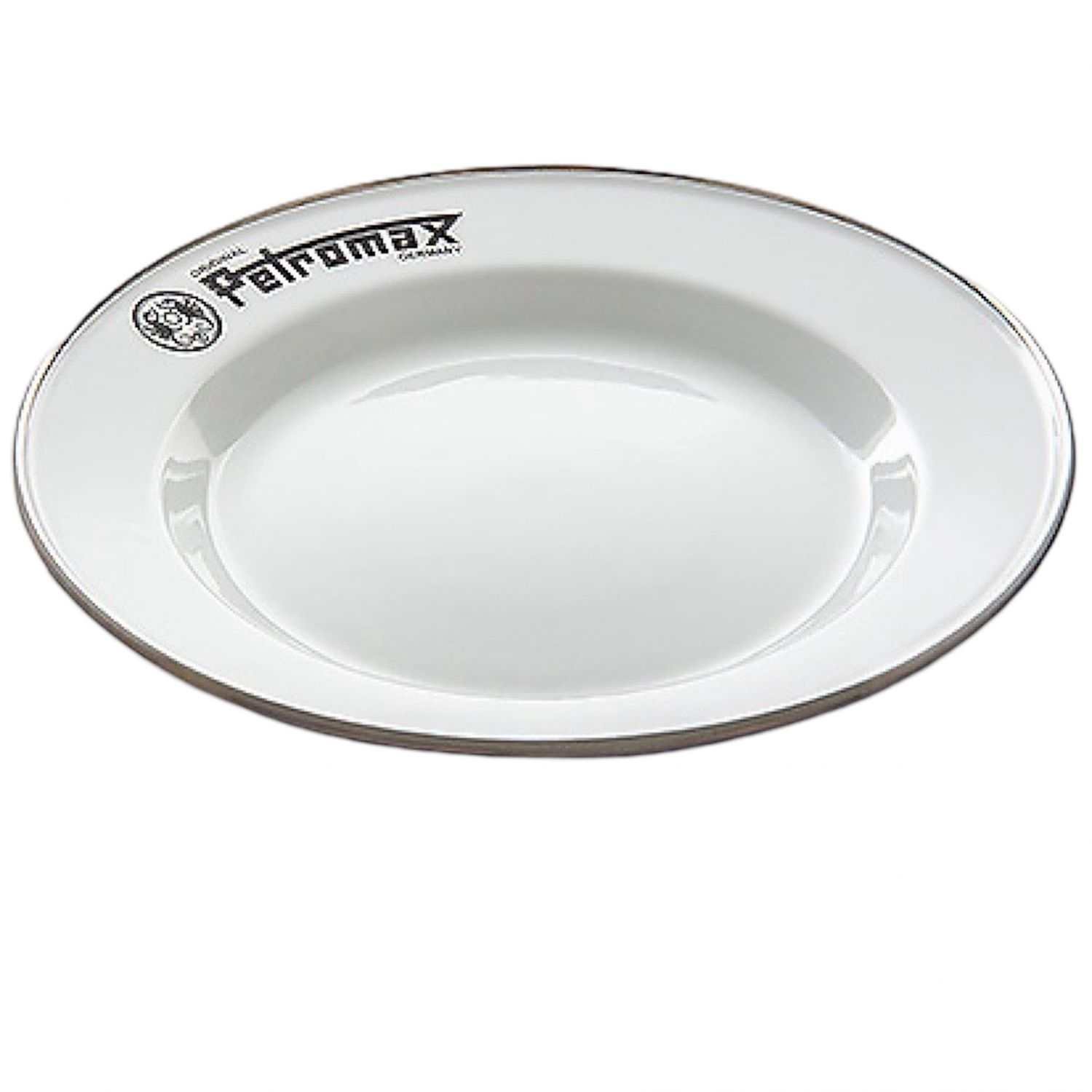 Petromax Enamel, tányér, fehér