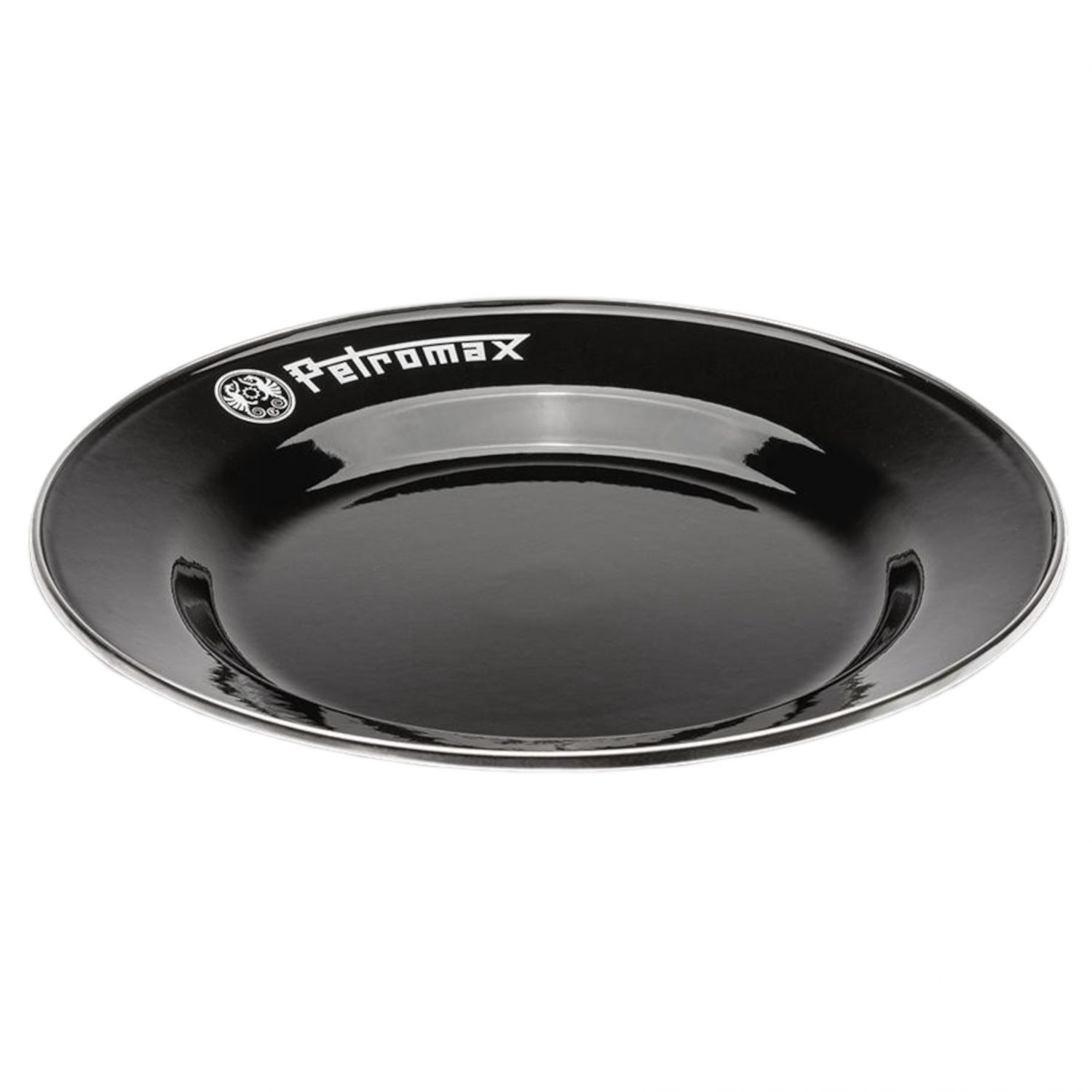 Petromax Farfurii emailate negre 2 buc (26 cm), Farfurii, Negru