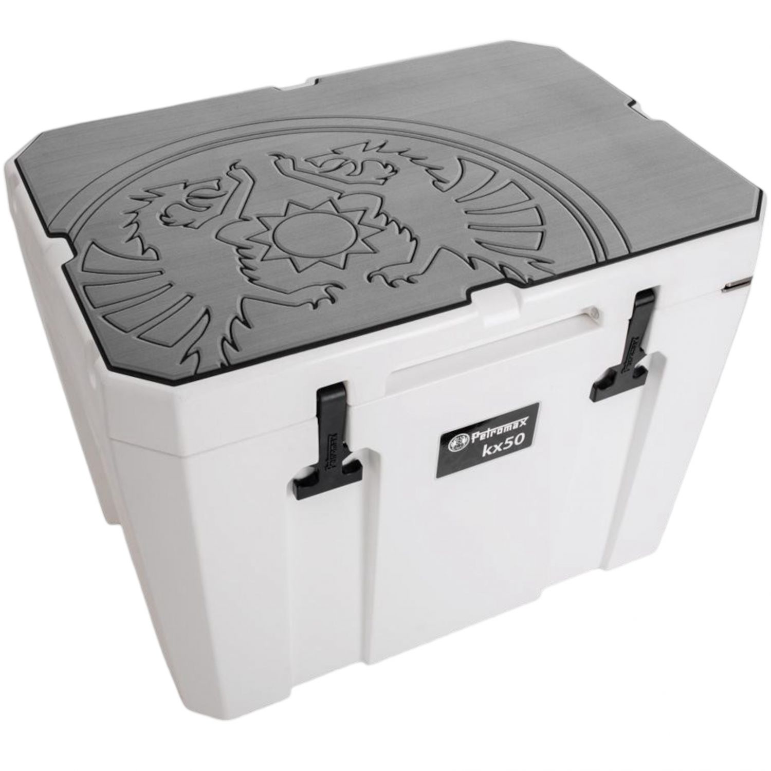 Petromax samolepiaca podložka pre Cool Box kx25, samolepiaca podložka pre Cool Box, sivé logo
