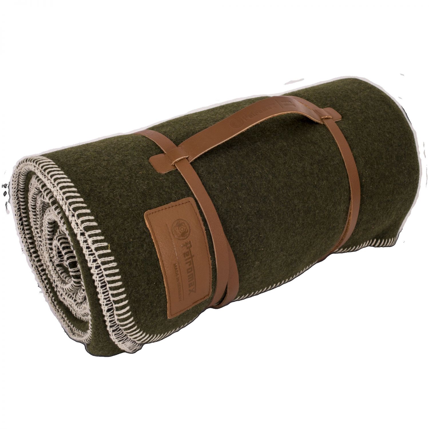 Petromax Smoky Wool Blanket, 150x200cm, Vlnená deka, zelená/čierna