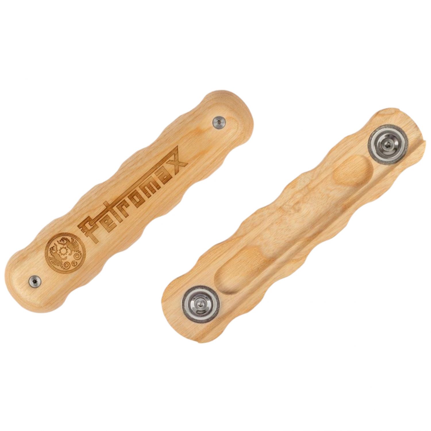 Petromax Wooden Handle, Wrought Iron, Brown