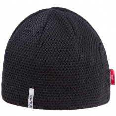 Pletená čiapka Kama s membránou Gore Windstopper, čierna