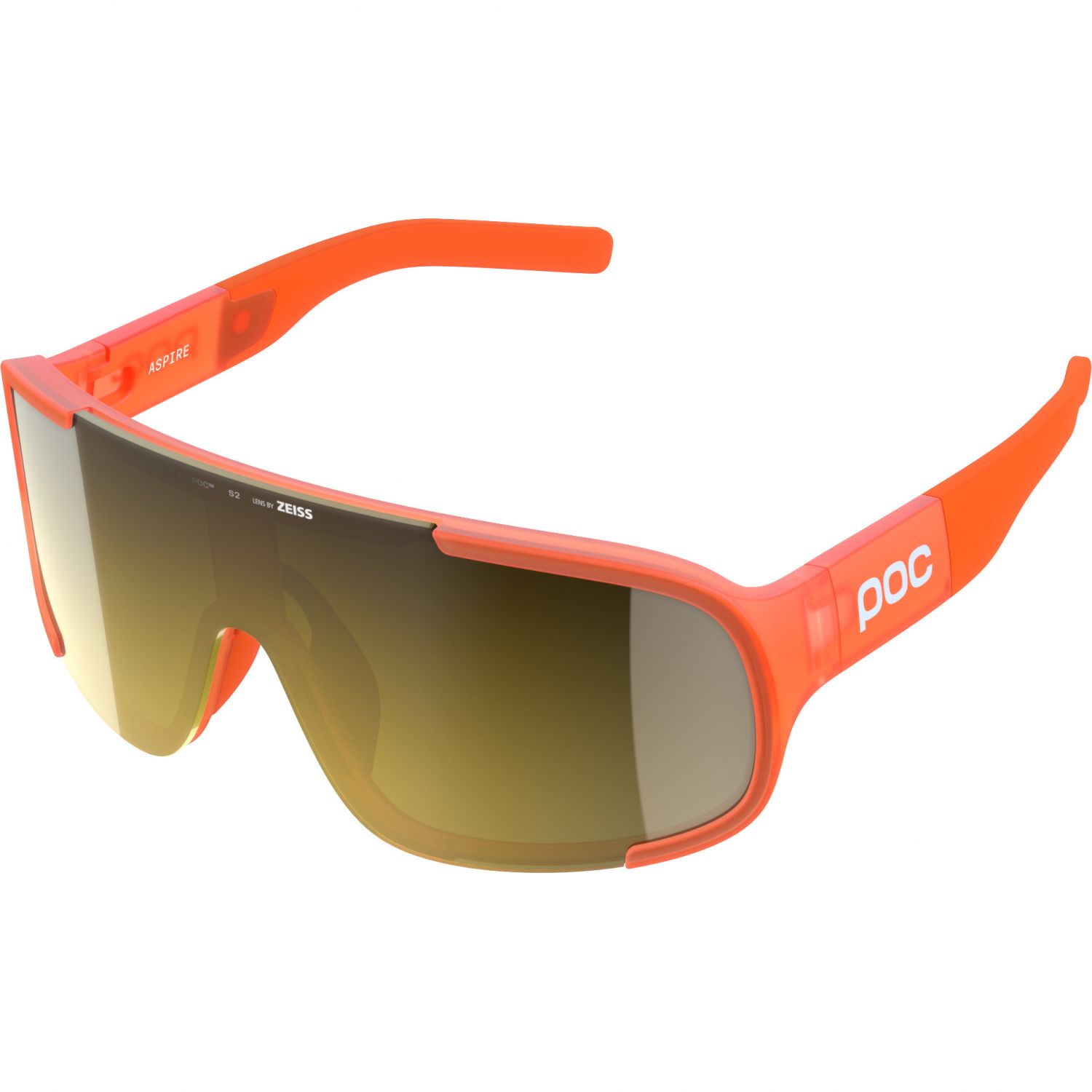 POC Aspire, slnečné okuliare, fluorescenčná oranžová priesvitná