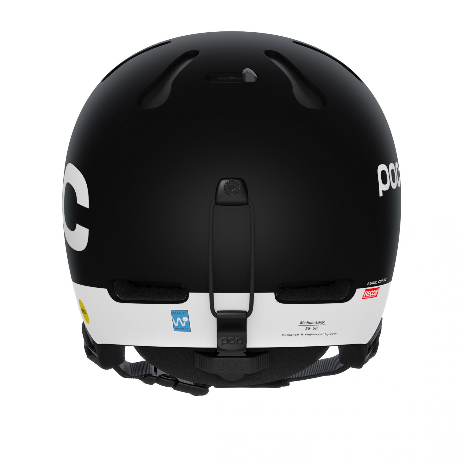 POC Auric Cut BC MIPS, casco da sci, uranium black matt