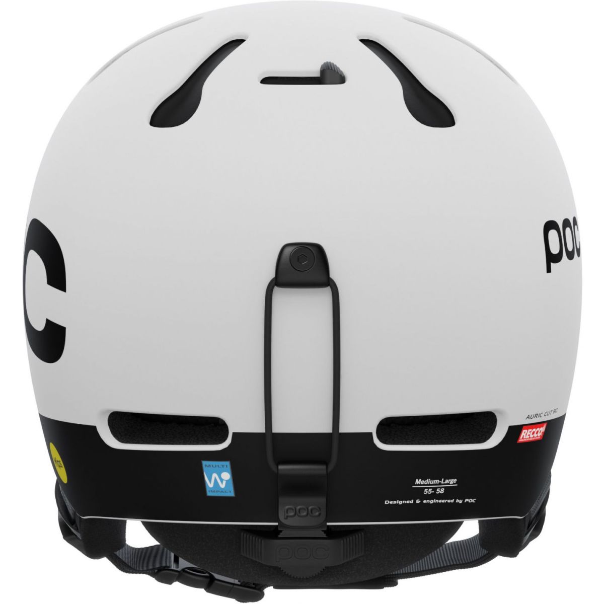 POC Auric Cut BC MIPS, kask narciarski, biały wodorowy matowy