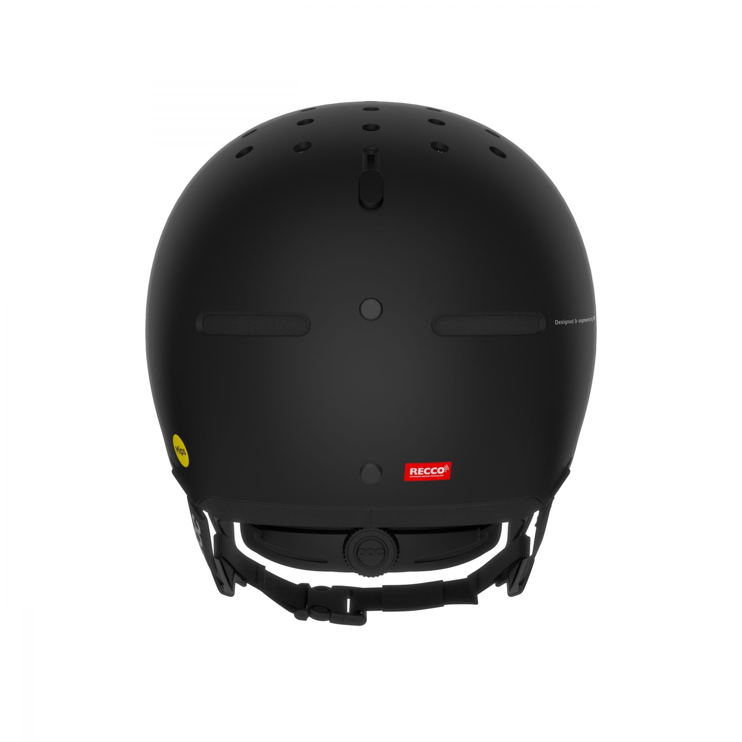 POC Calyx, casco de esquí, negro uranio mate