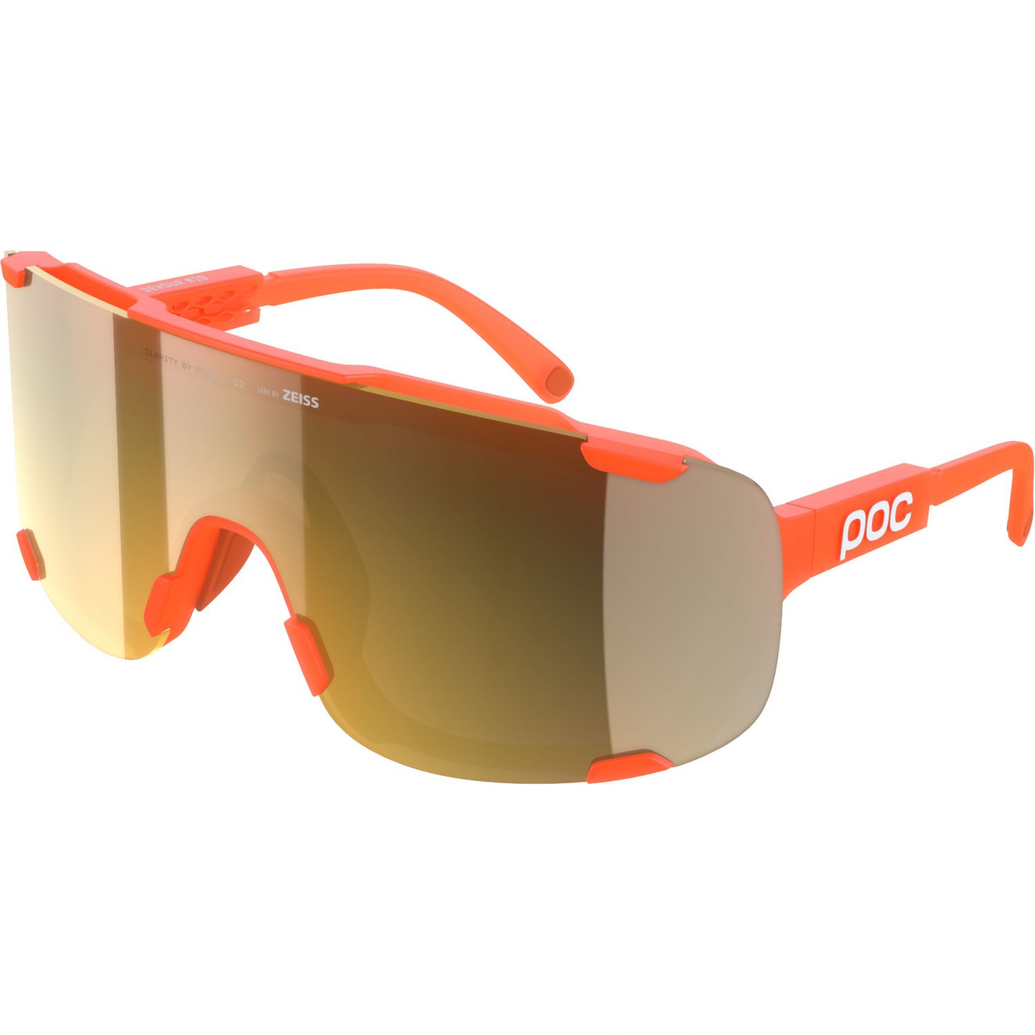 POC Devour Mid, ochelari de soare, portocaliu fluorescent translucid