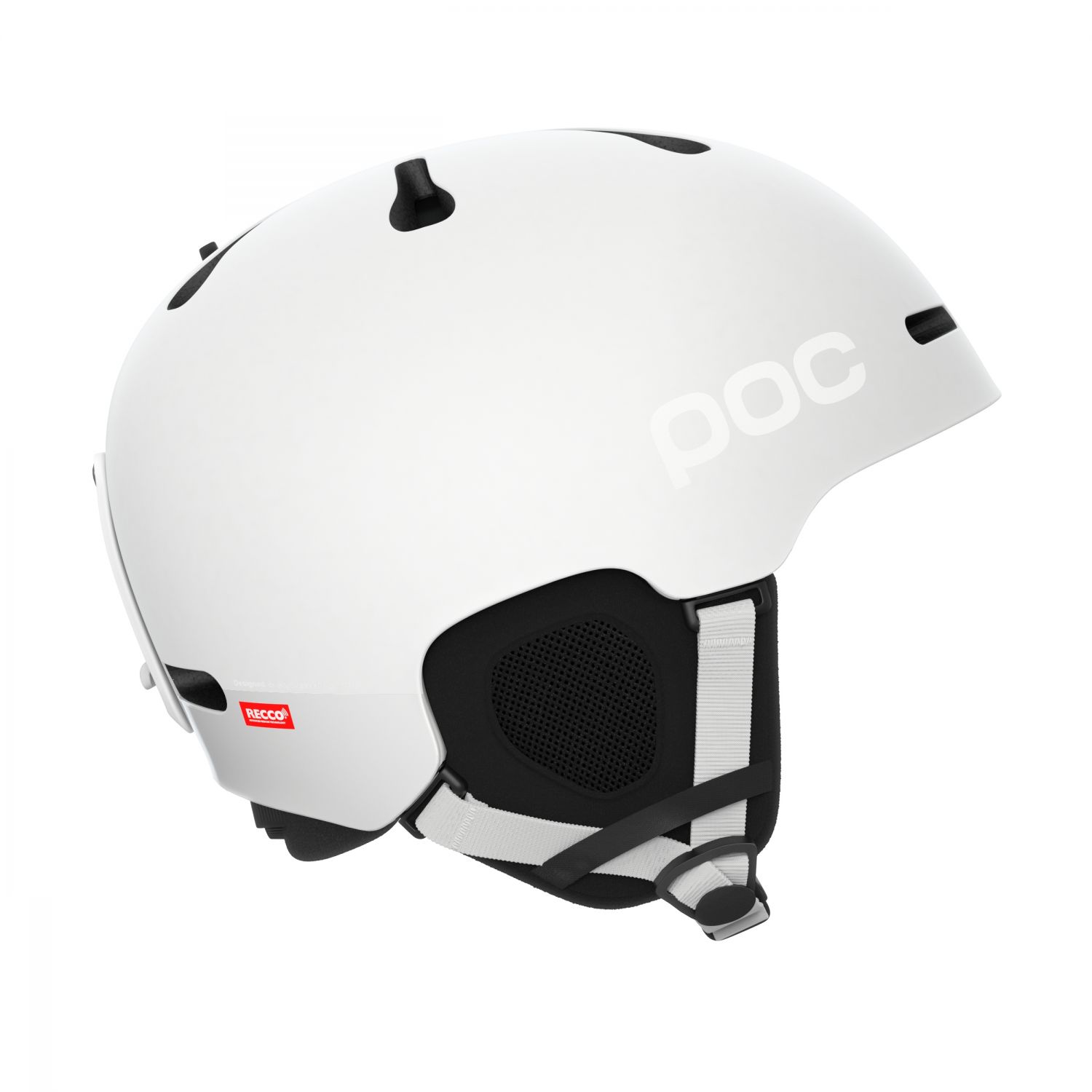 POC Fornix BC, casque de ski, hydrogen white matt