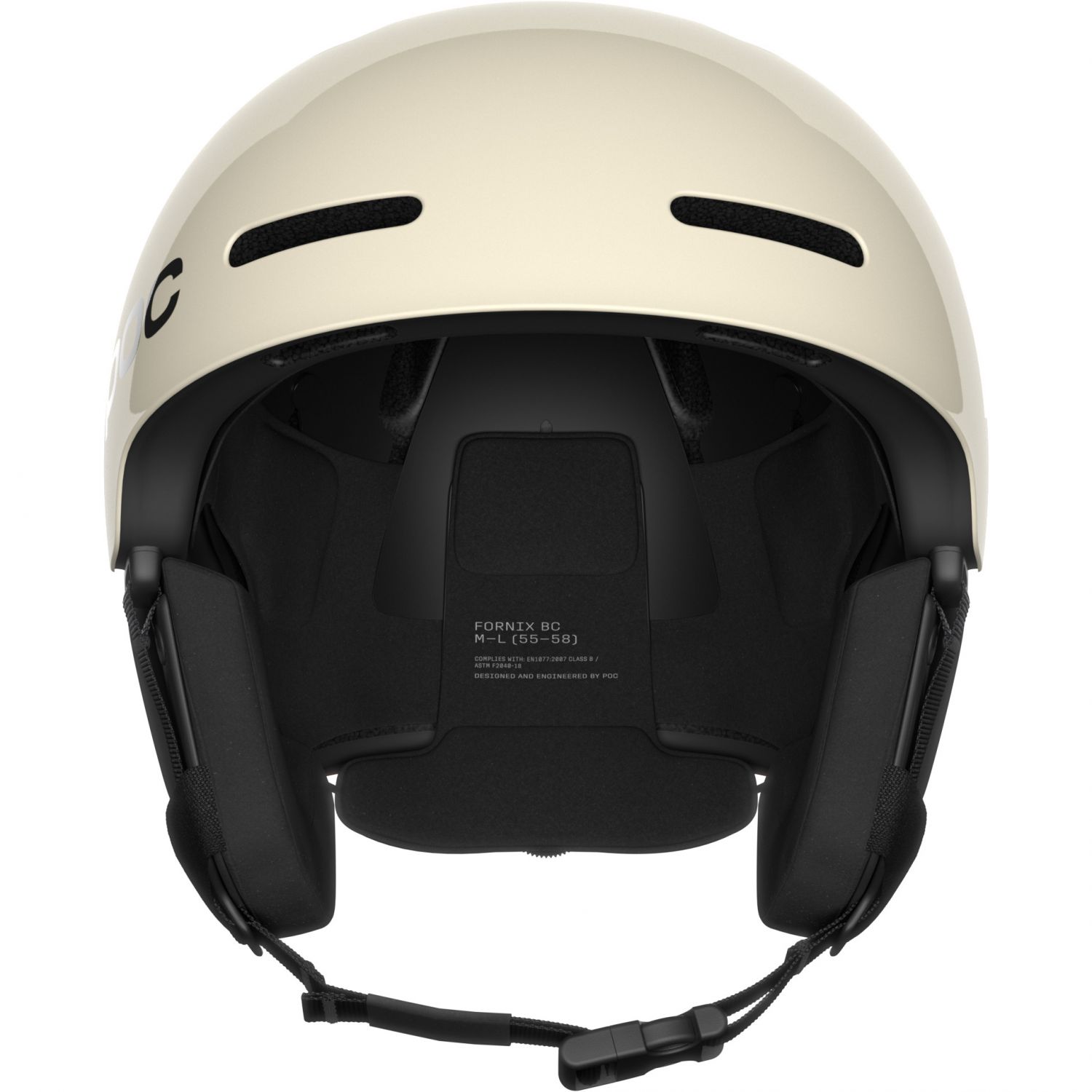 POC Fornix BC, casque de ski, rouge/blanc