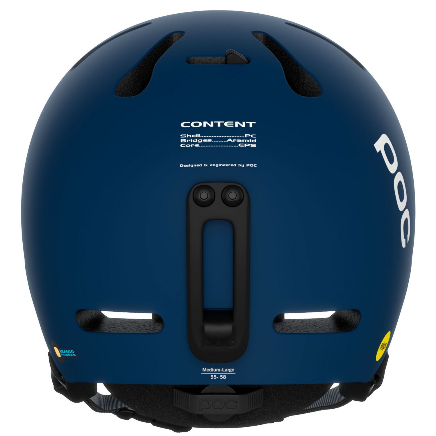 POC Fornix Mips, casco da sci, blu opaco