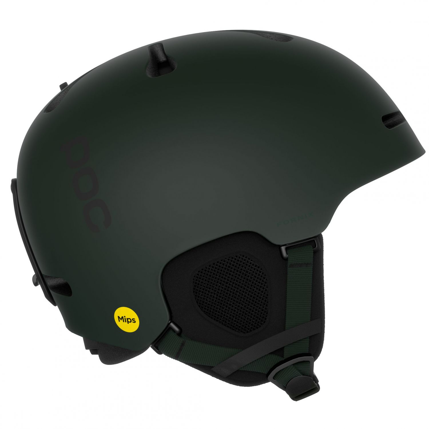 POC Fornix Mips Pow JJ, casco da sci, verde opaco