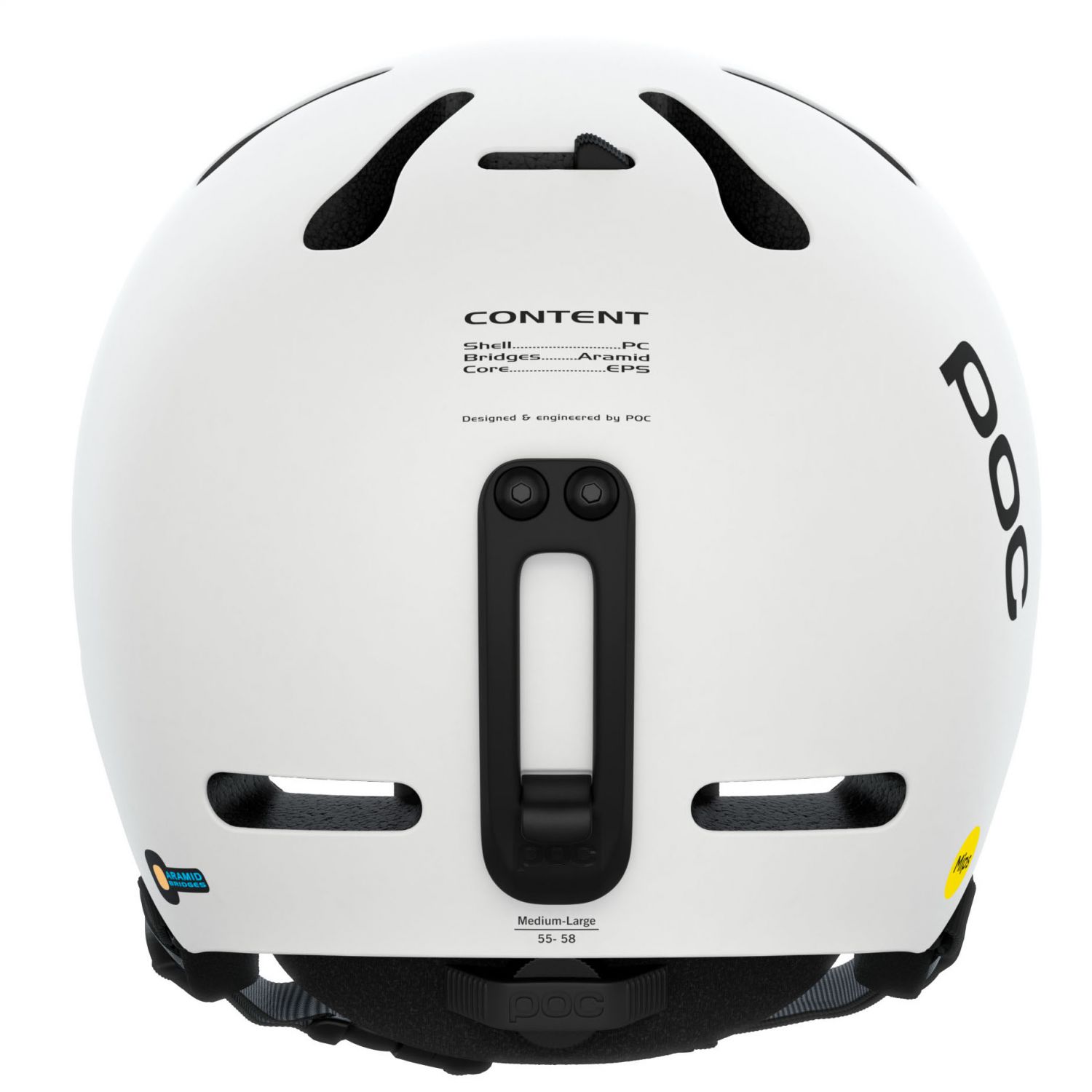 POC Fornix Mips, ski helmet, hydrogen white