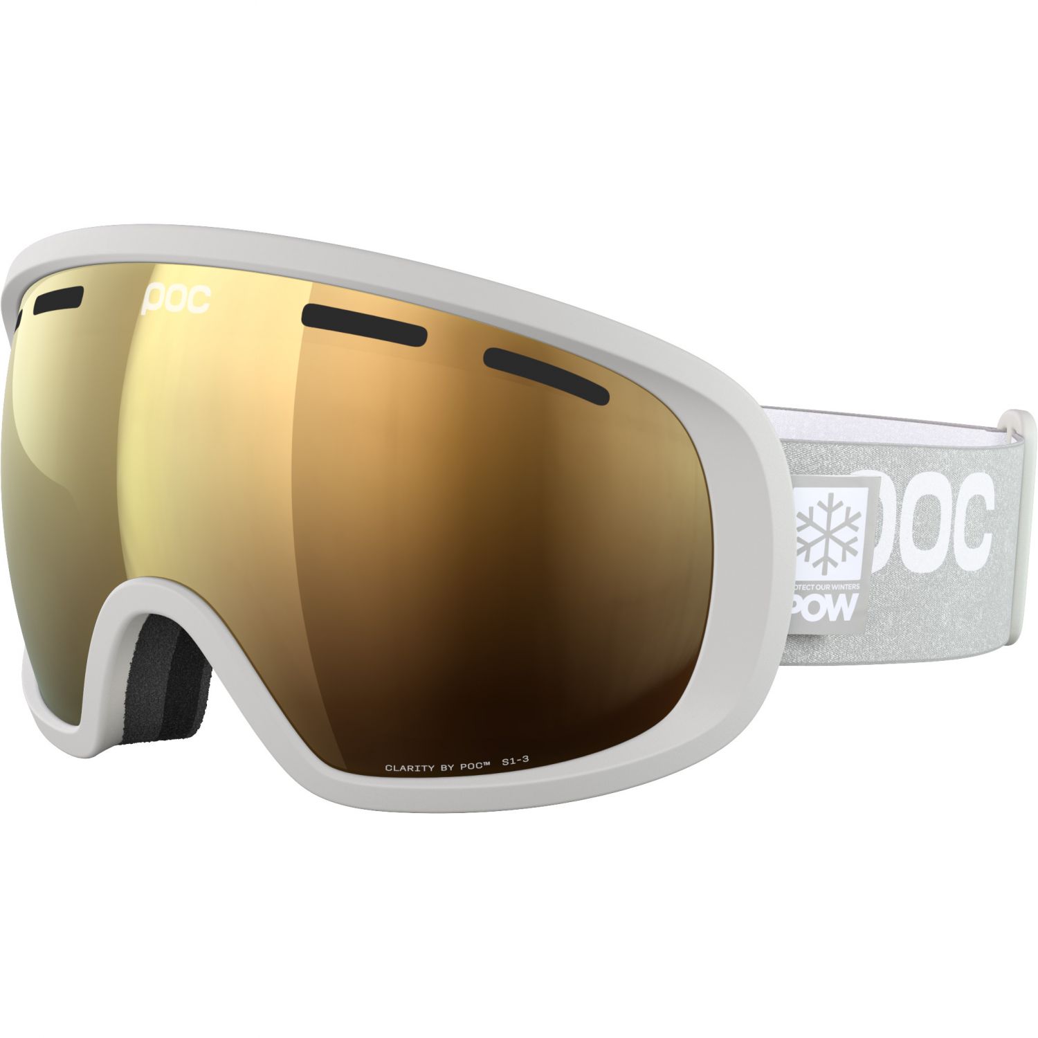 POC Forvea Clarity POW JJ, ochelari de schi, mineral grey