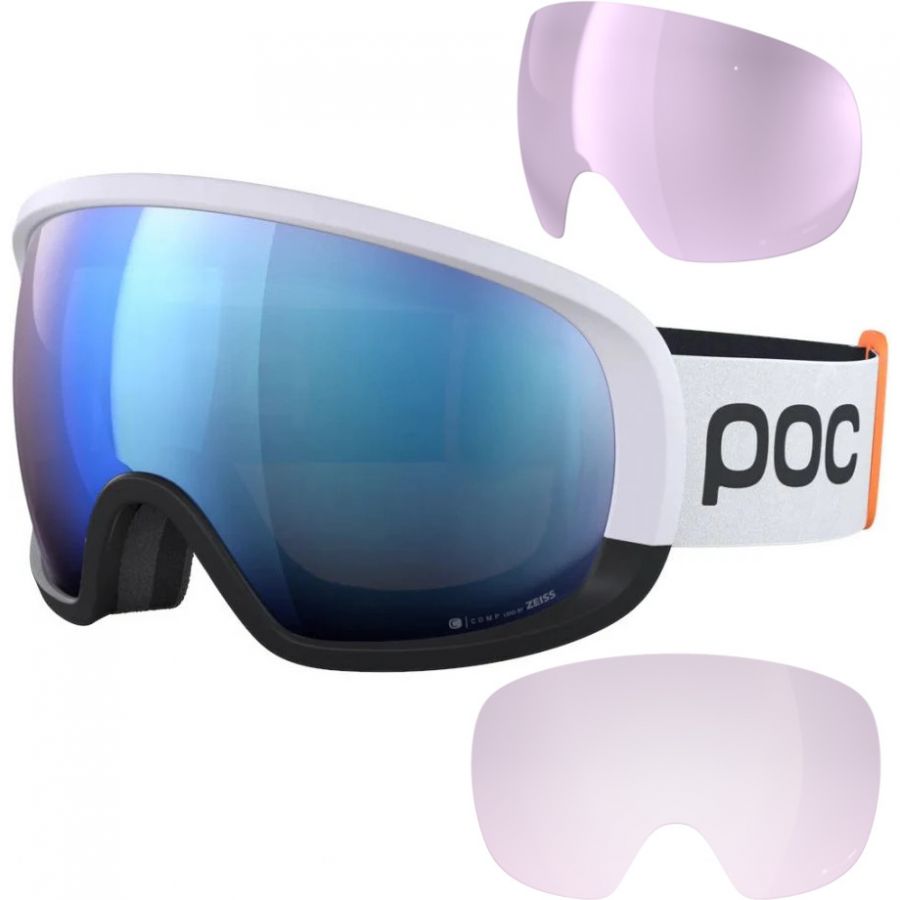 POC Fovea Clarity Comp+, laskettelulasit, hydrogen white/uranium black/spektris blue