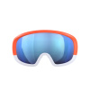 POC Fovea Mid Race, ski goggles, zink orange/hydrogen white
