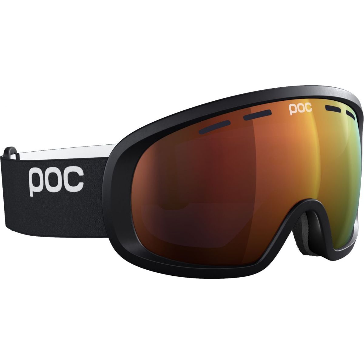 POC Fovea Mid, occhiali da sci, nero uranio