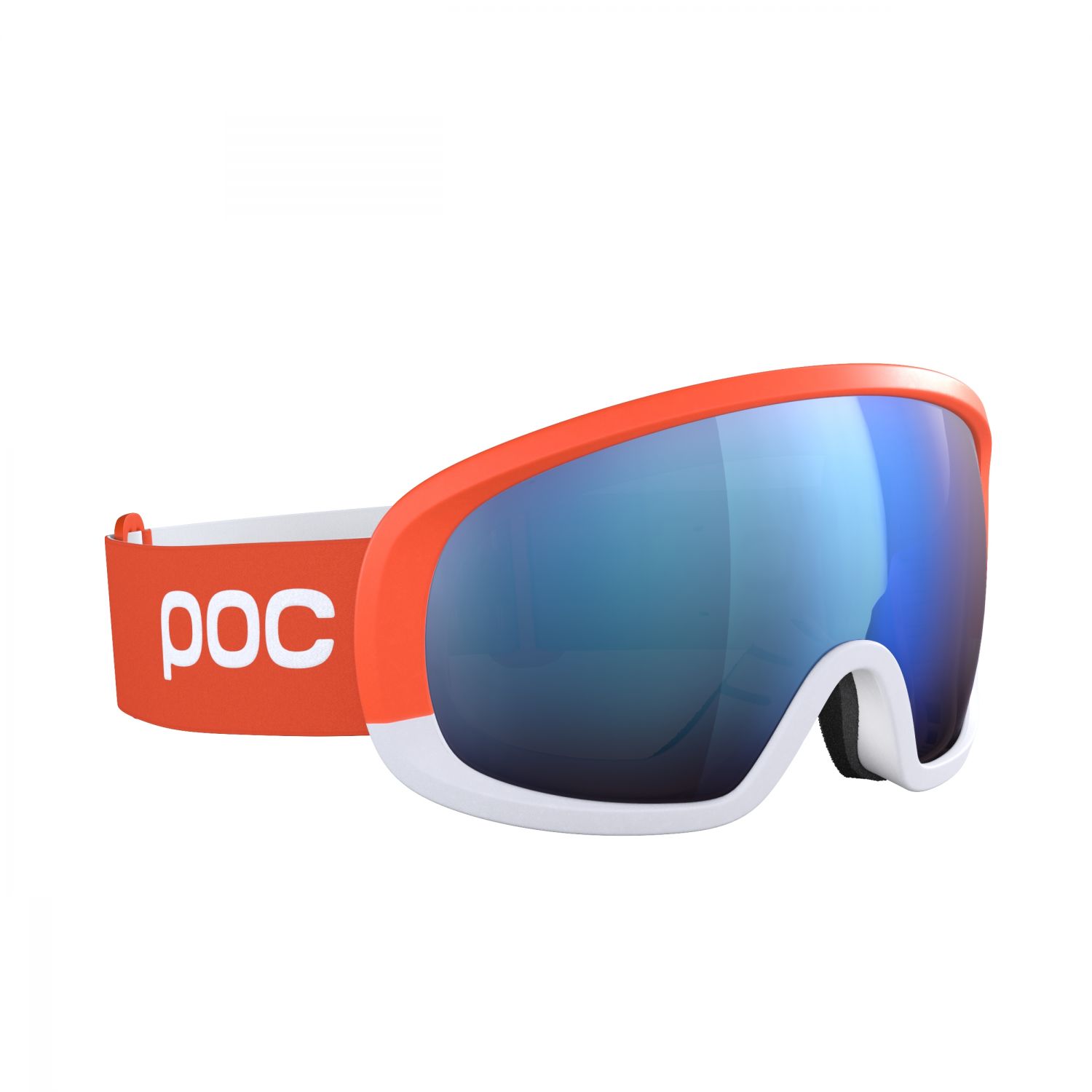 POC Fovea Mid Race, skibriller, zink orange/hydrogen white