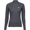 POC Layer Merino Mock Neck Jersey, camisola interior de esqui para mulher, cinzento escuro