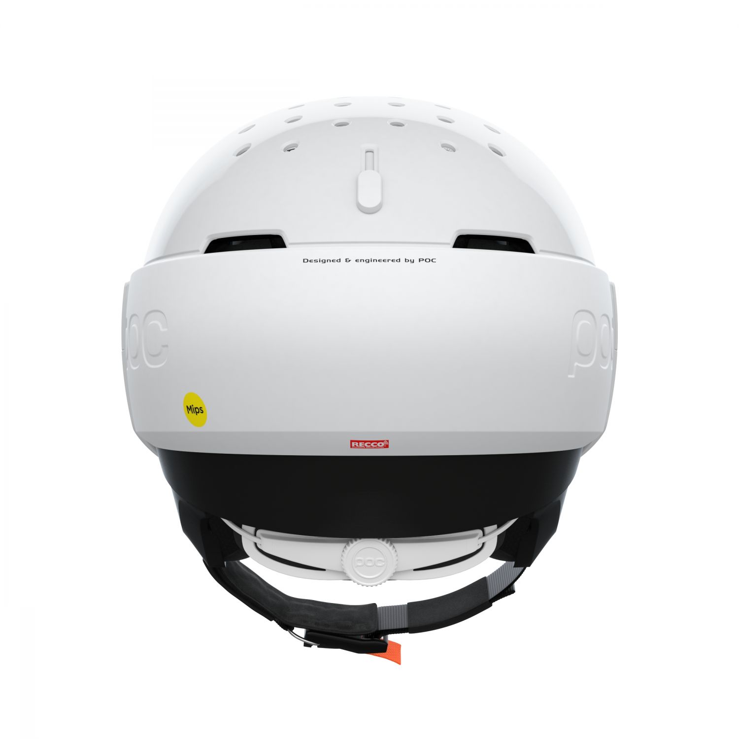 POC Levator MIPS, casco da sci con visiera, hydrogen white