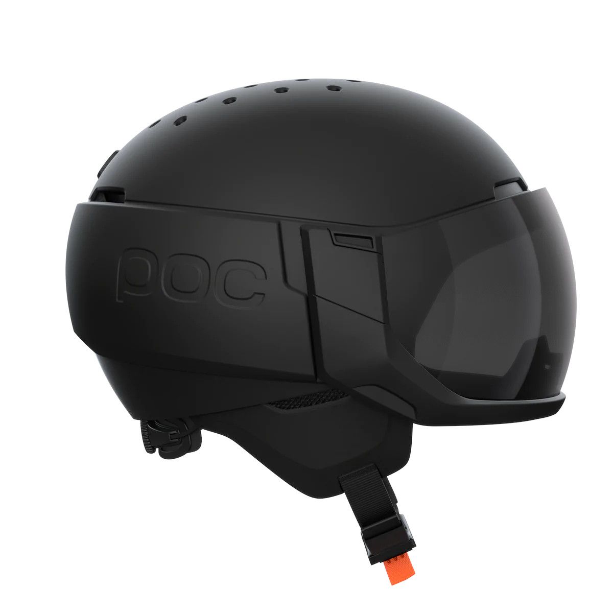 POC Levator MIPS, casco da sci con visiera, nero uranio opaco