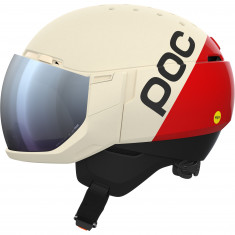 POC Levator MIPS, casco de esquí con visor, rouge/blanc