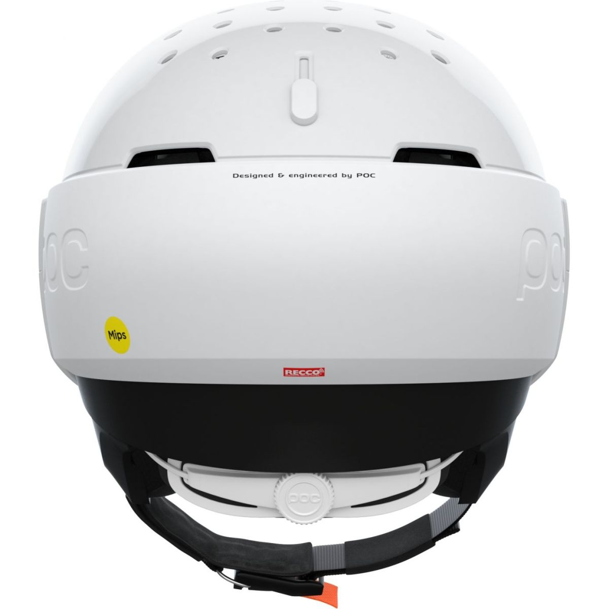 POC Levator MIPS, Skihelm m. Visier, Hydrogen White