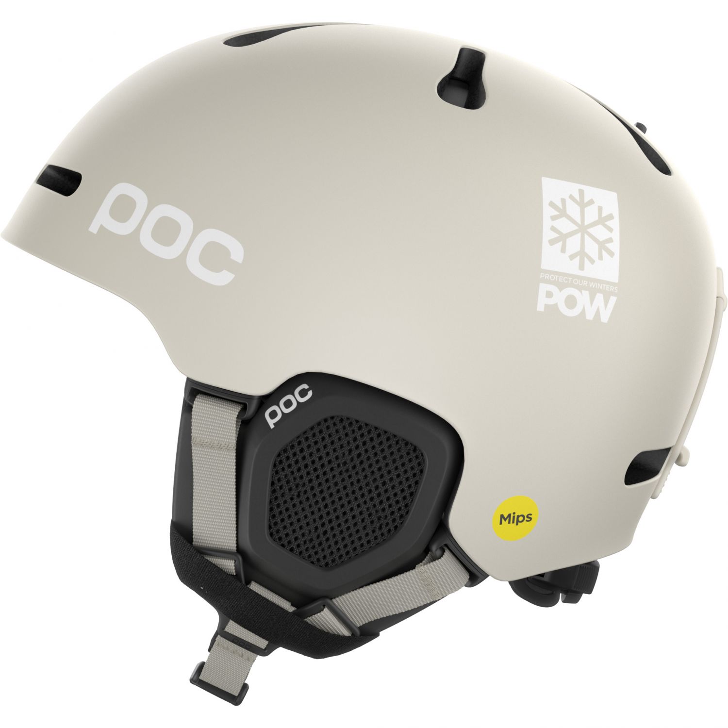 POC MIPS POW JJ, Skidhjälm, Mineral Grey Matt