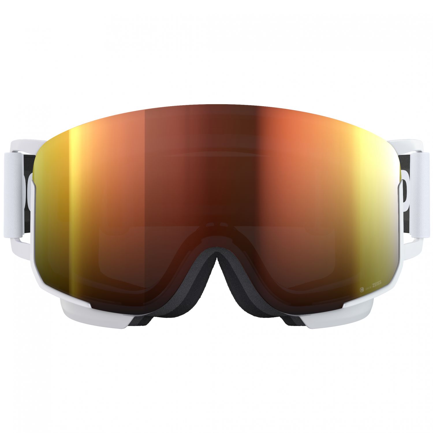 POC Nexal Clarity, masque de ski, hydrogen white/spektris orange