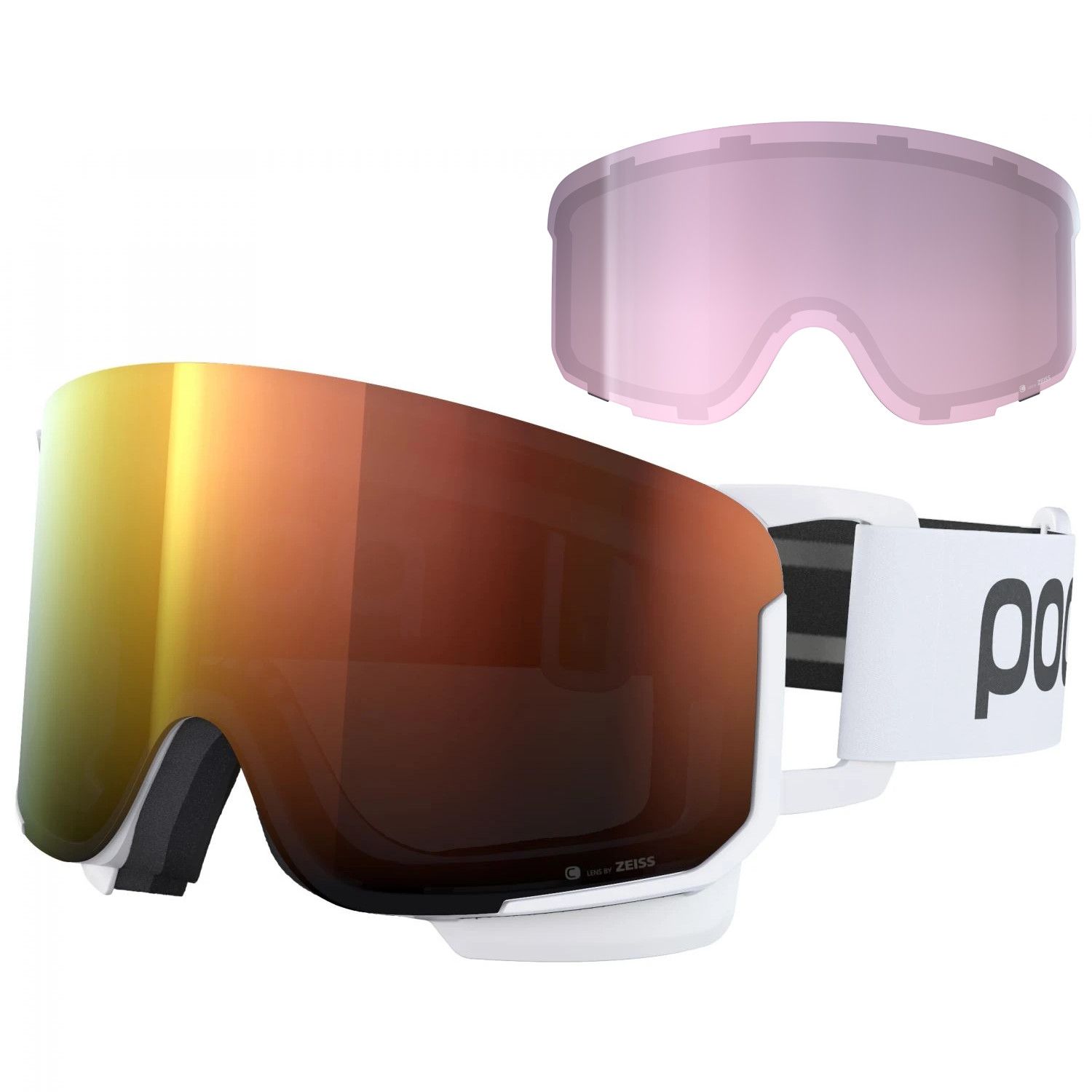 POC Nexal, masque de ski, hydrogen white