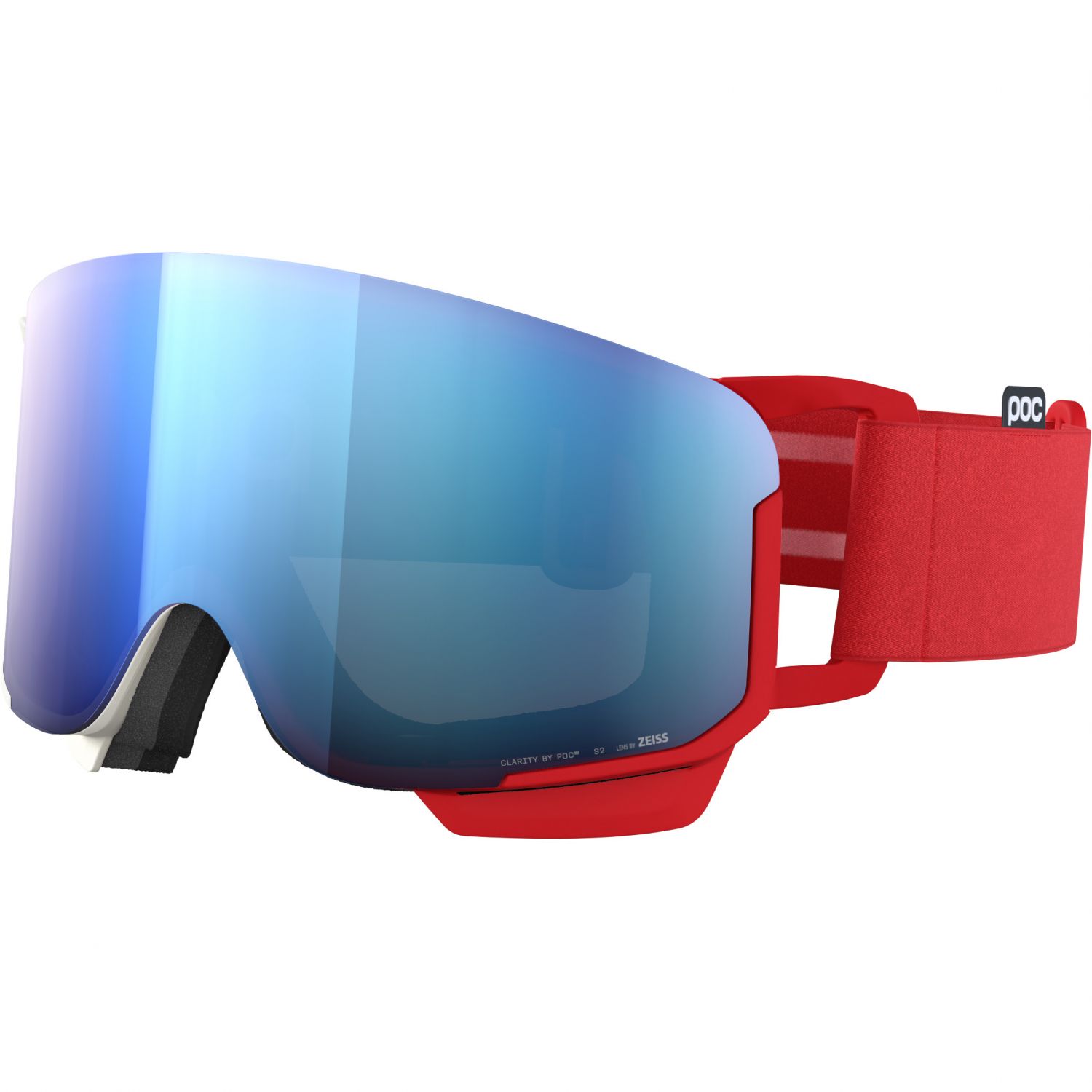 POC Nexal Mid, gogle narciarskie, rouge/blanc