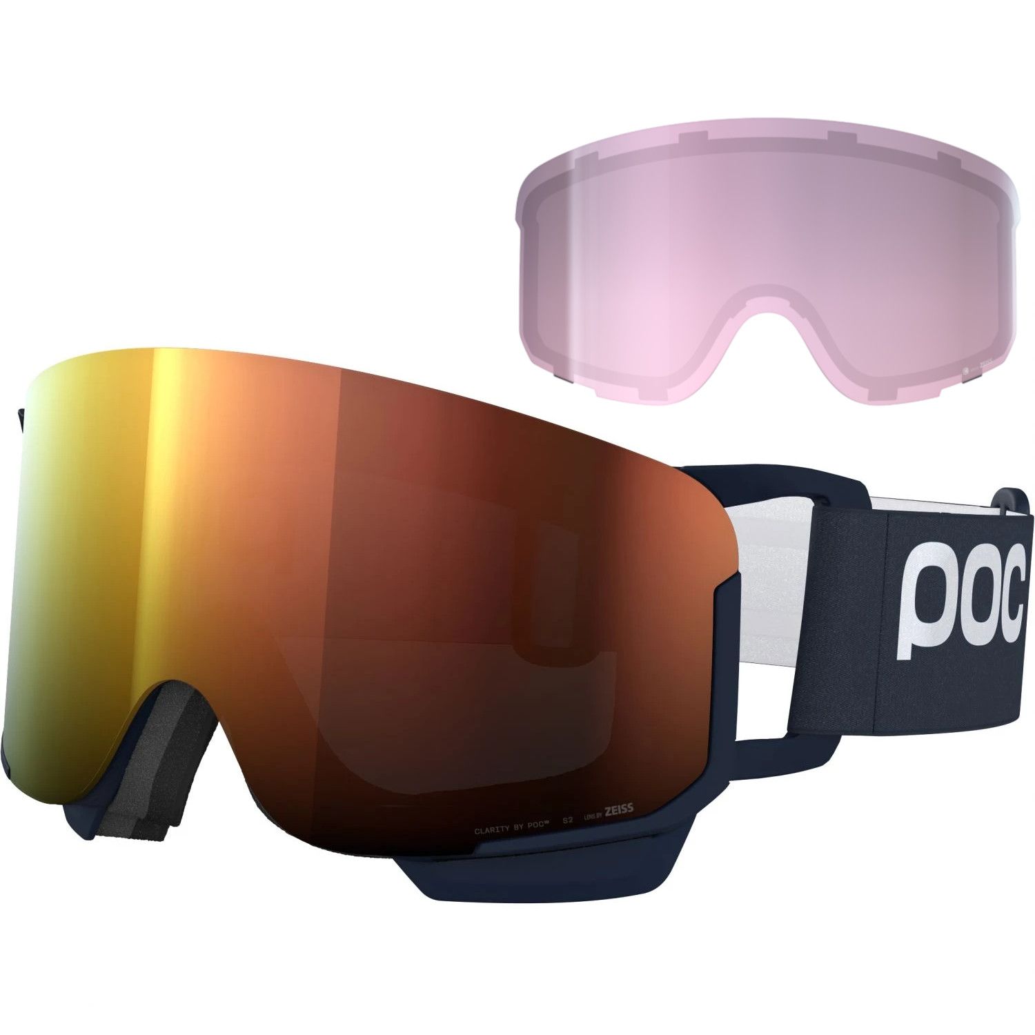 POC Nexal Mid, lyžiarske okuliare, uranium black