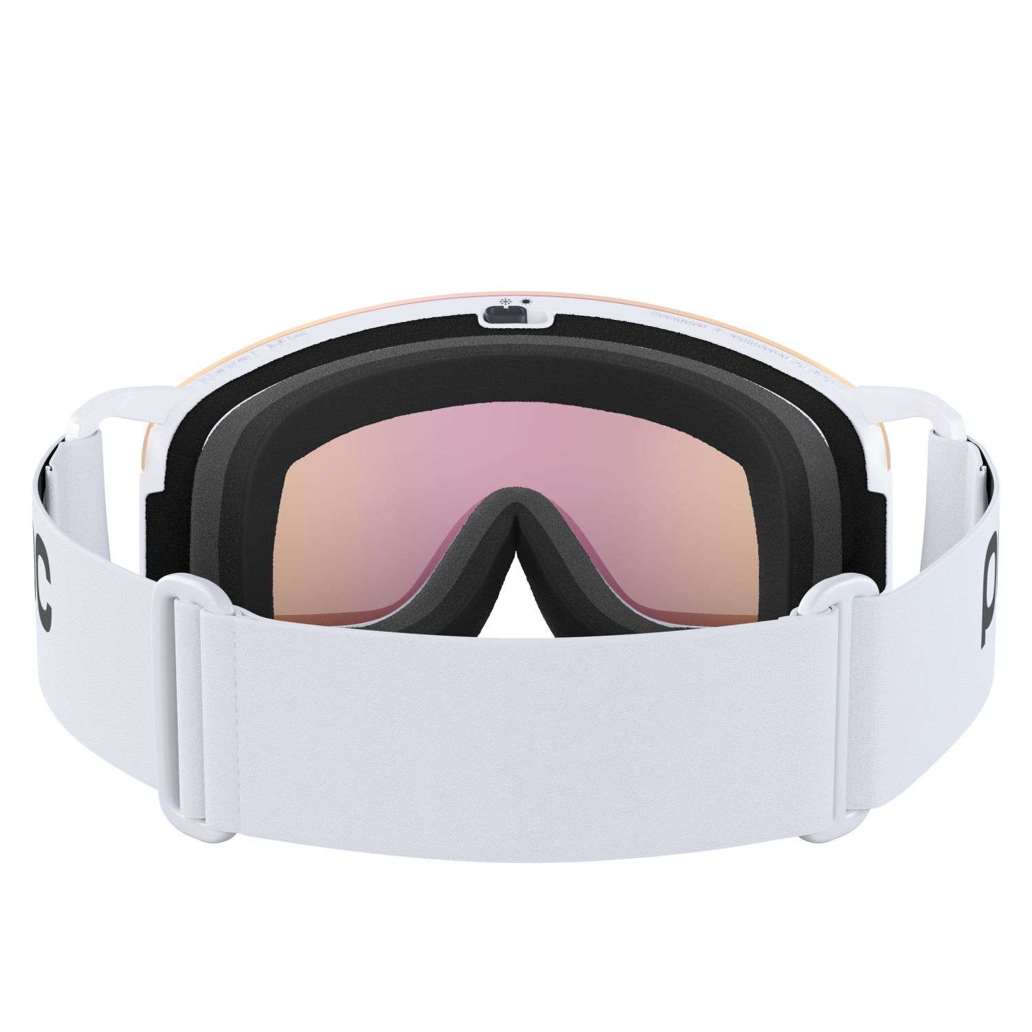 POC Nexal Mid, occhiali da sci, hydrogen white