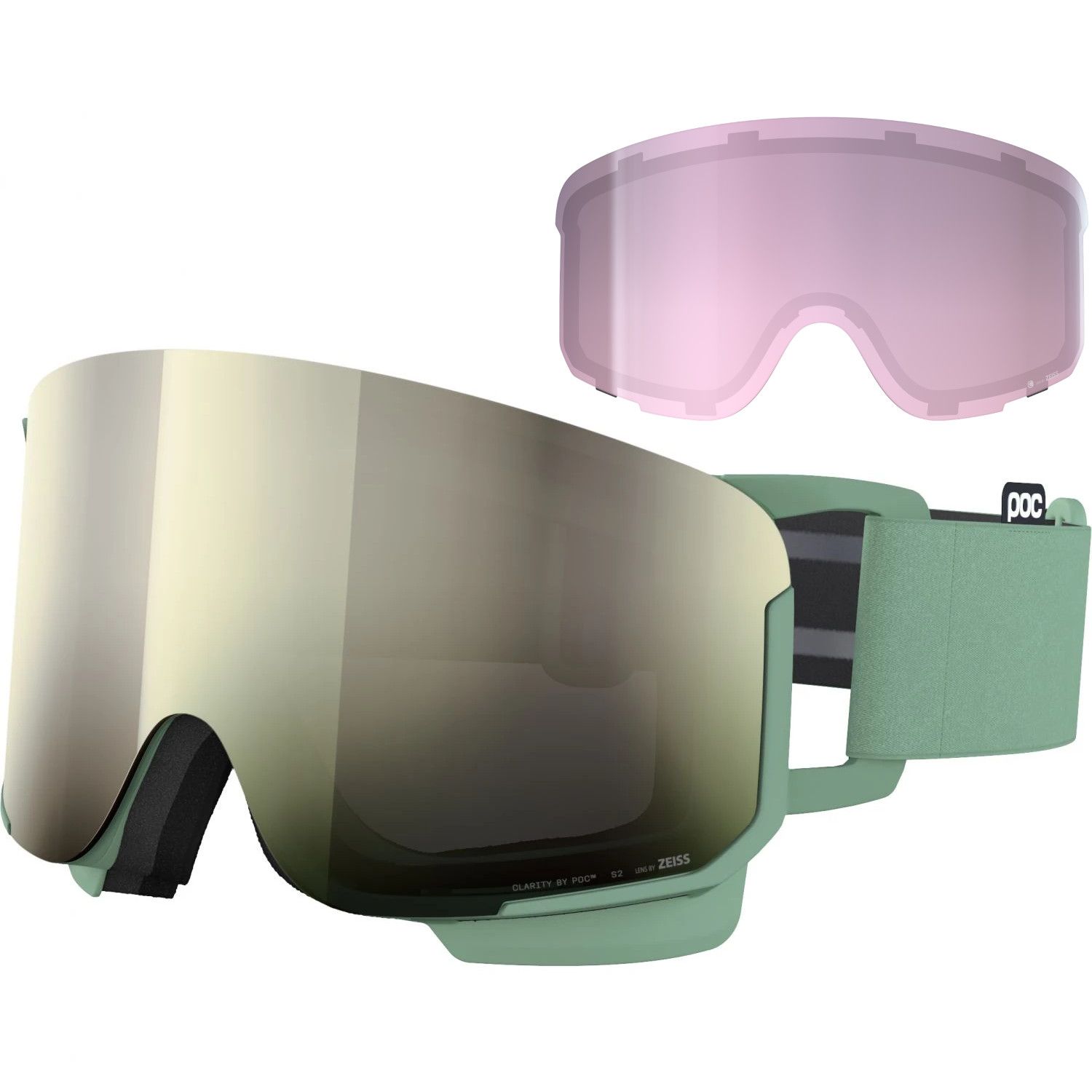 POC Nexal, ski bril, gibbsite green