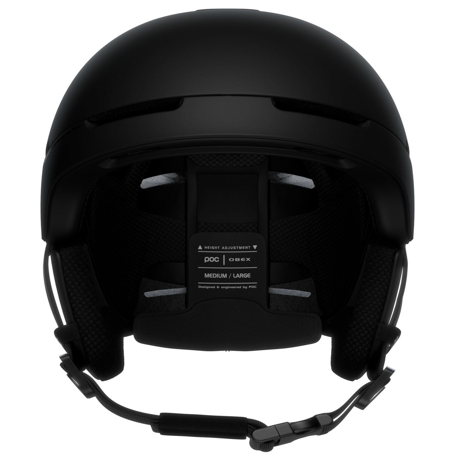 POC Obex BC MIPS, casco da sci, nero opaco