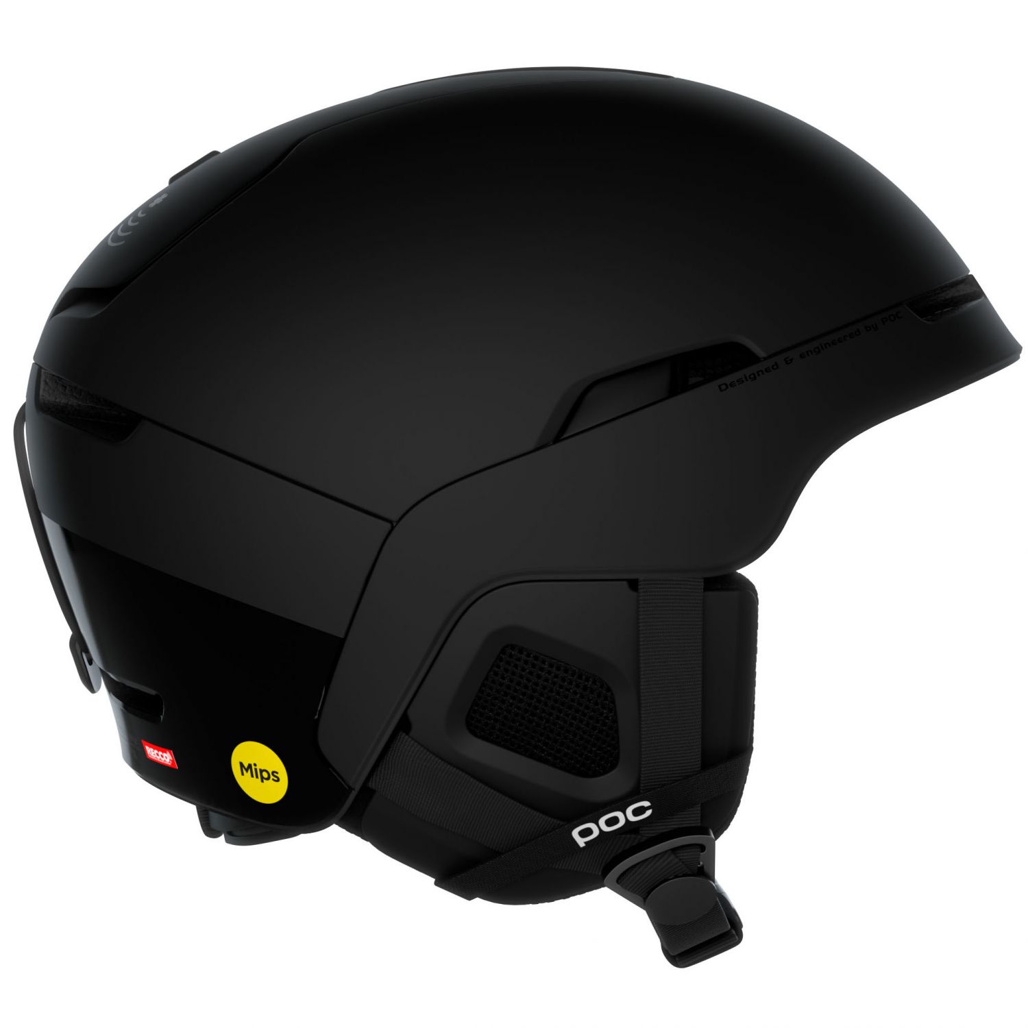 POC Obex BC MIPS, casco da sci, nero opaco