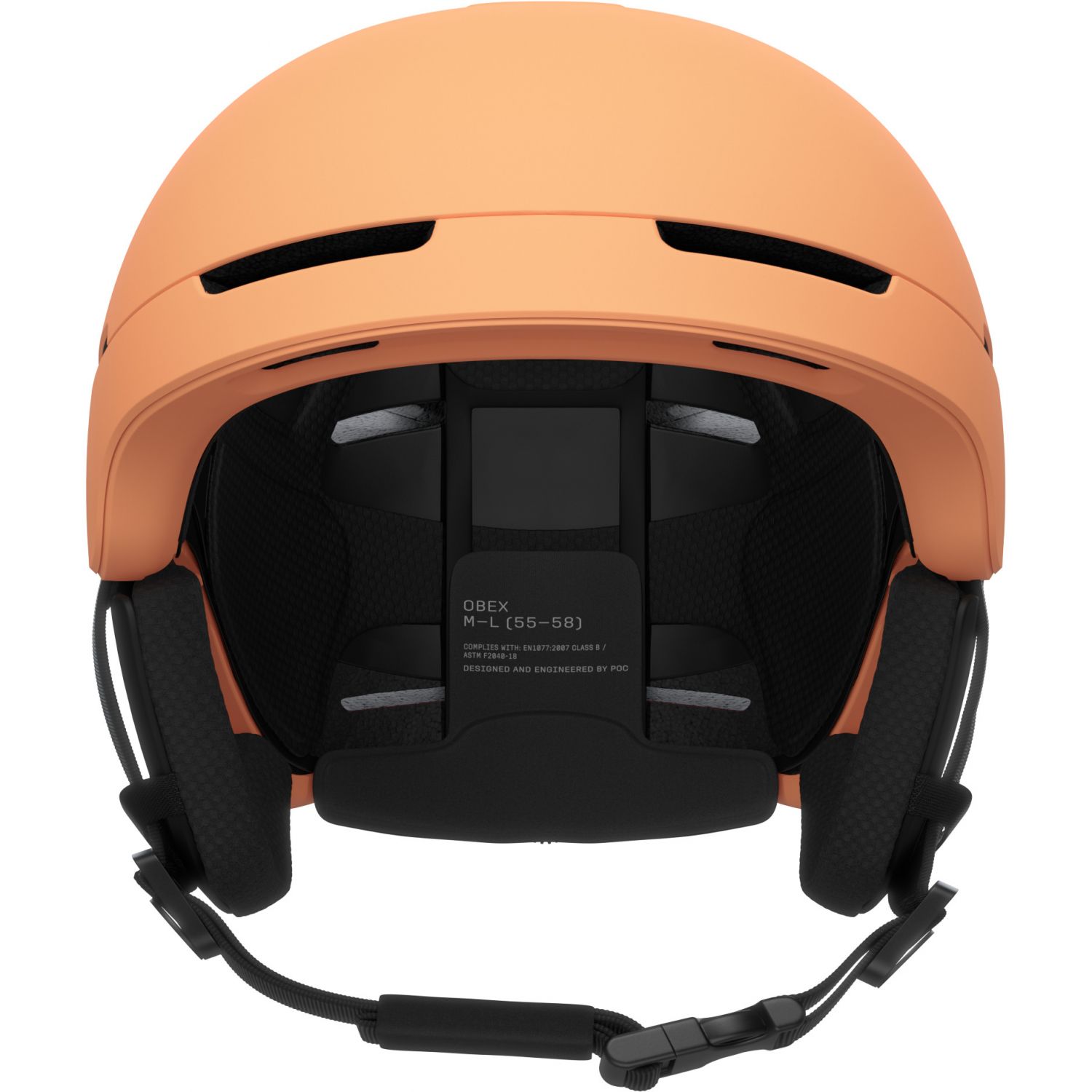 POC Obex MIPS, casco de esquí, apricot sunstone matt