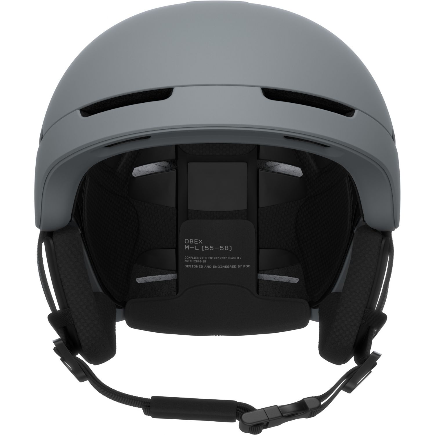 POC Obex MIPS, casco de esquí, granite grey matt