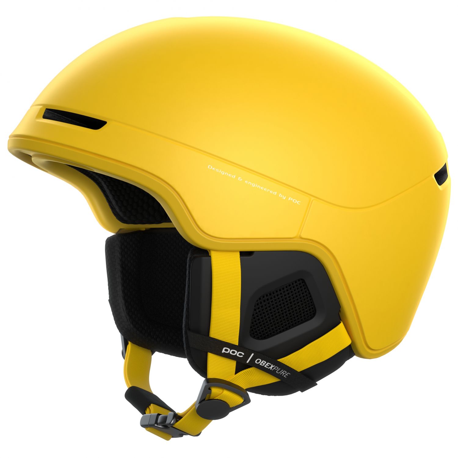 POC Obex Pure, casco da sci, giallo solfito opaco