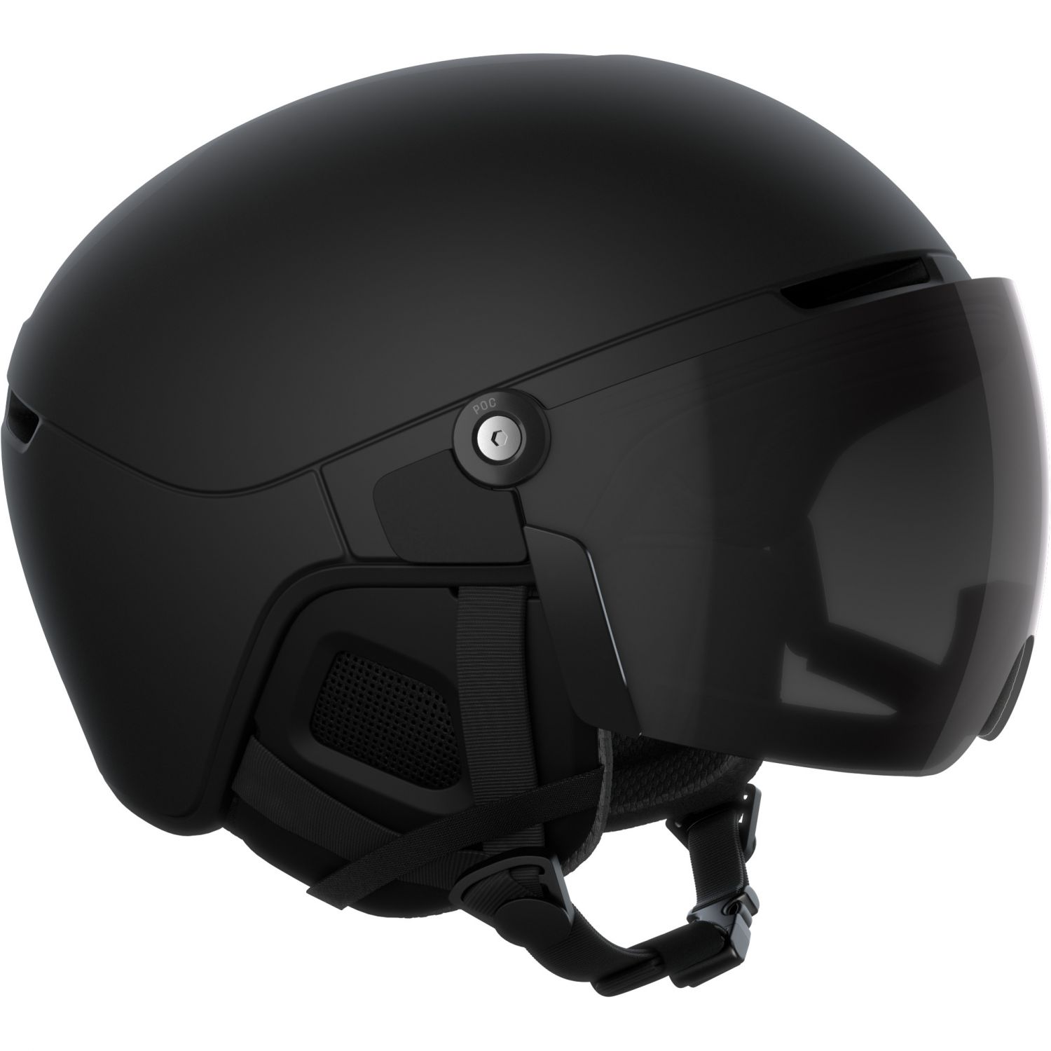 POC Obex Visor, Skidhjälm med Visir, Uranium Black Matt