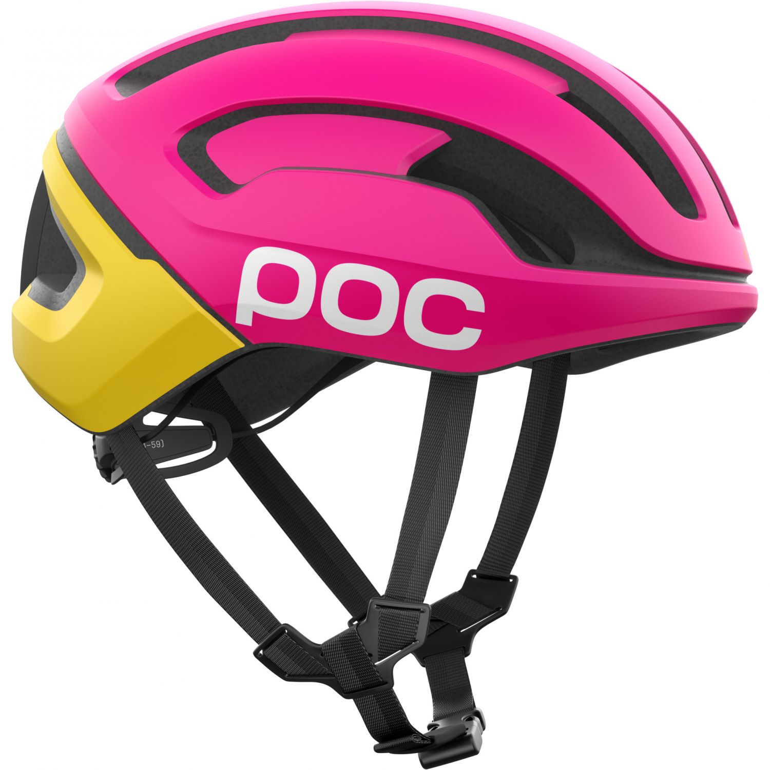 POC Omne Air MIPS, cască de ciclism, rhos roșu mat/citrin galben mat